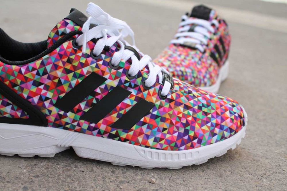 adidas zx flux multicolor print pas cher